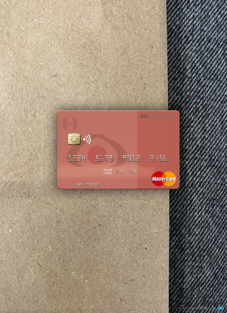 Download Guatemala Azteca Bank mastercard photolook front Photoshop template